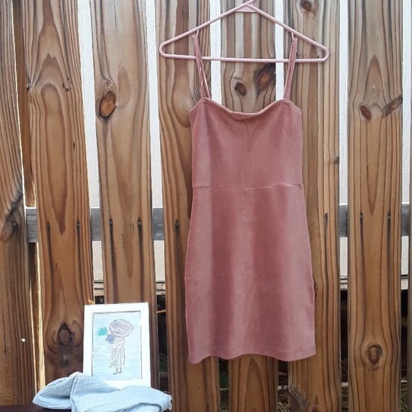 Forever 21 Pink Corduroy Spaghetti Strap Dress S - Picture 8 of 8